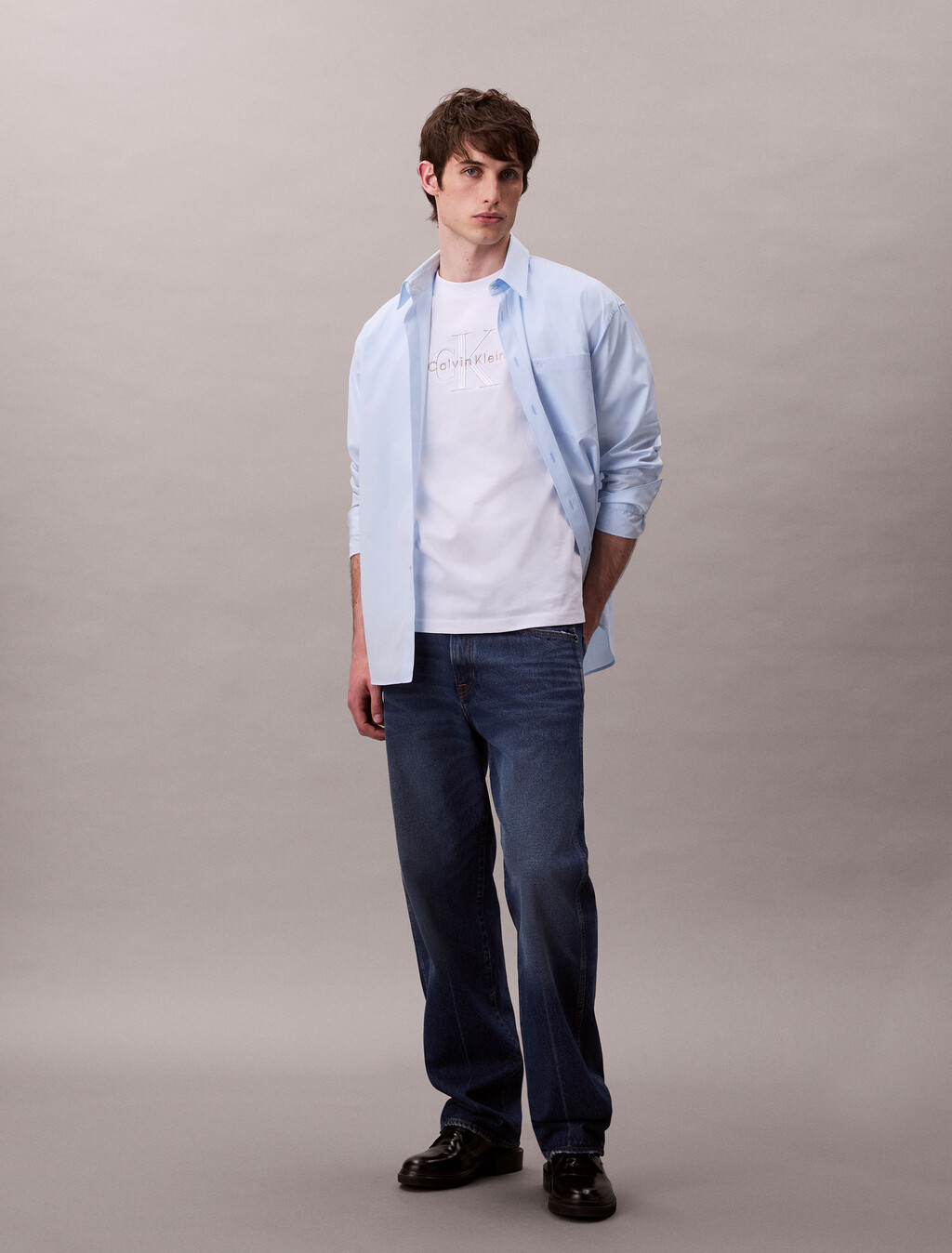 Relaxed Monogram T-shirt, Brilliant White, hi-res