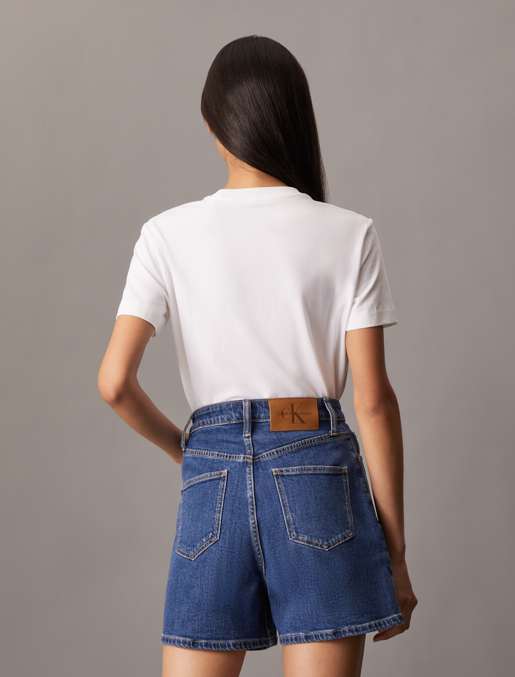 基本款 Monogram 刺繡 T 裇, Bright White, hi-res