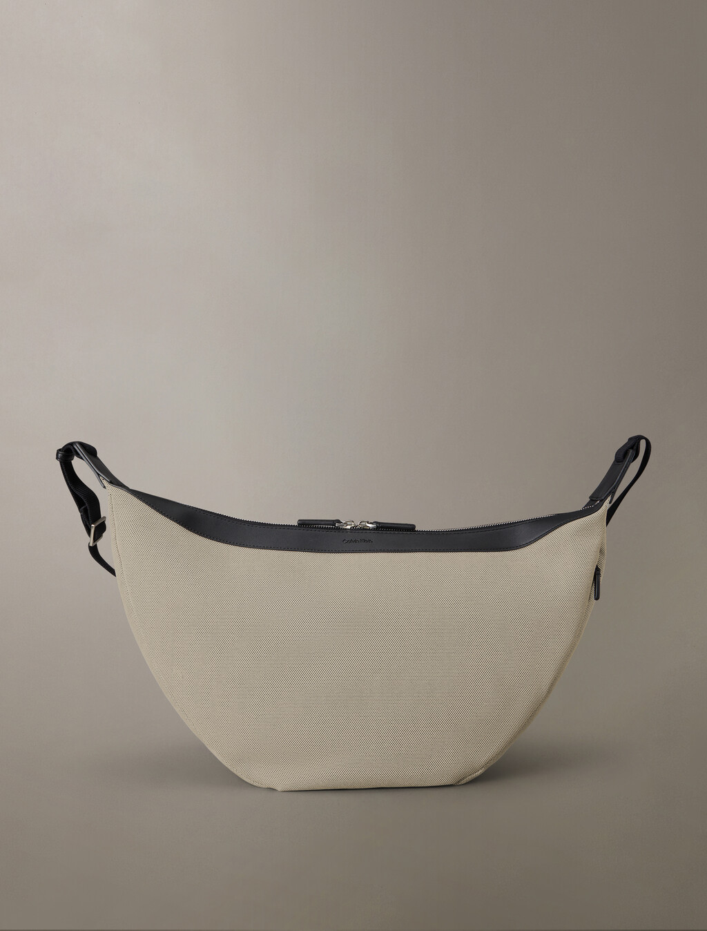 Canvas Crescent Sling Bag, Cloud Dancer, hi-res