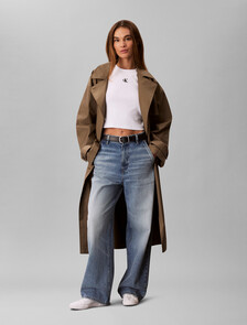 羅紋緊身短版 T 恤, Brilliant White, hi-res