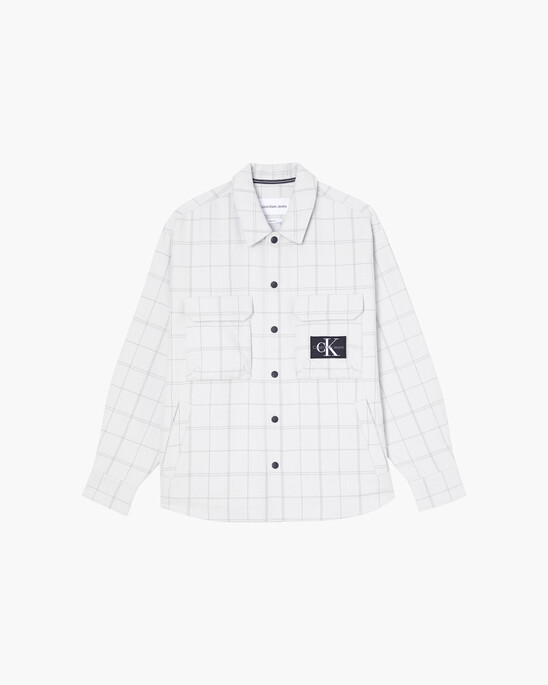 MONOGRAM 徽章格紋裇衫款外套