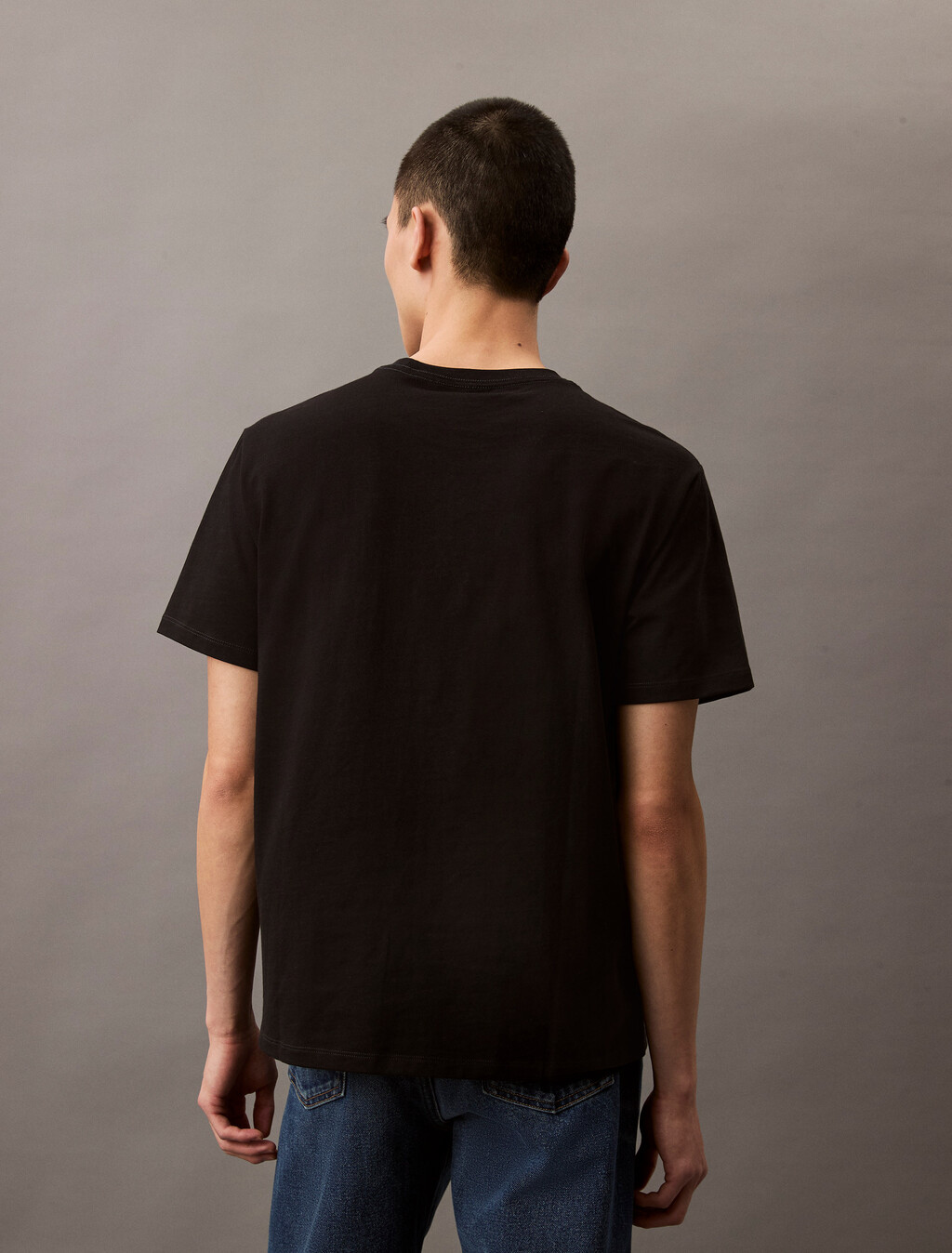 Monogram 標誌 T 恤, Black, hi-res