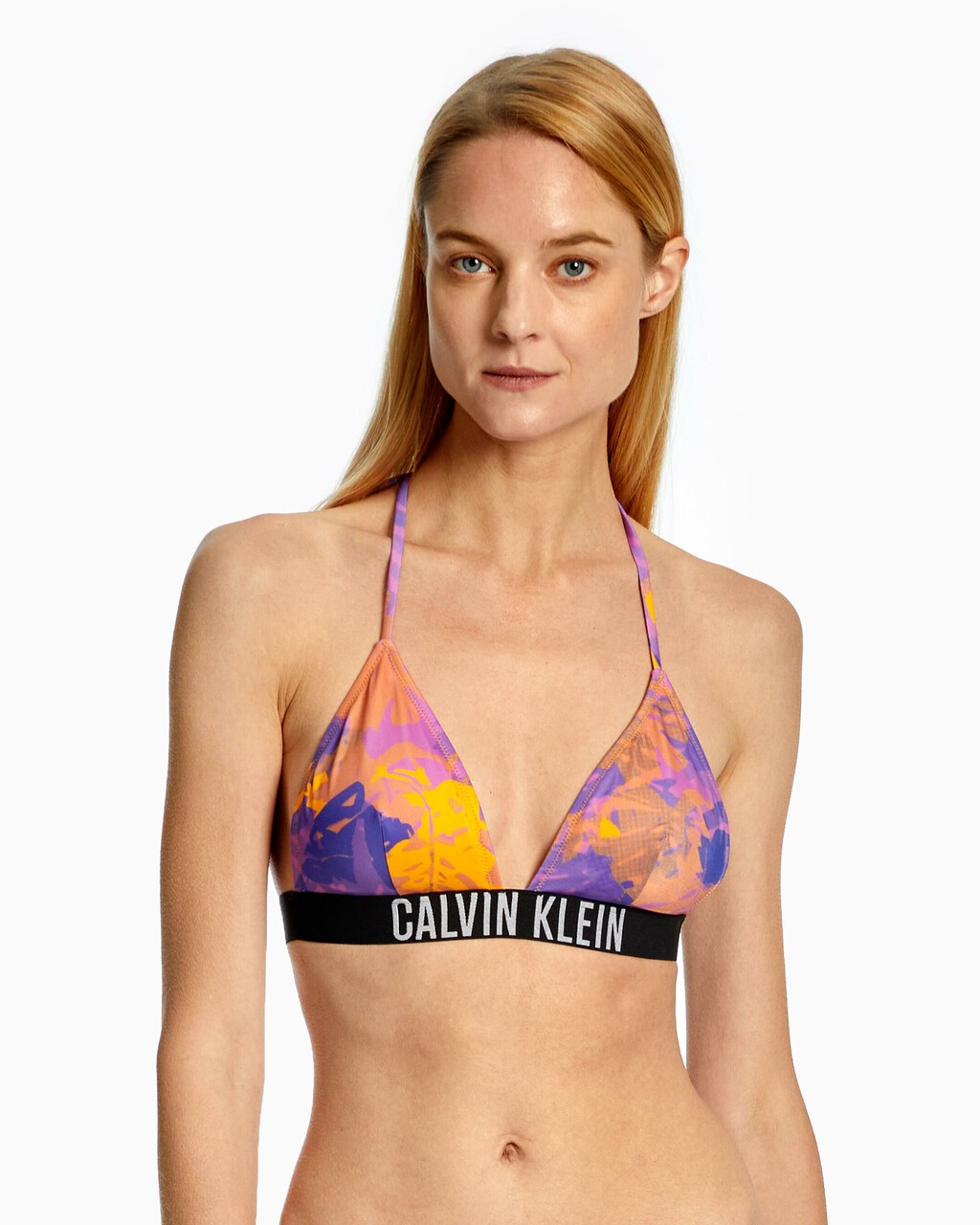 Intense Power Triangle Bikini Top, Tropical Leaf, hi-res