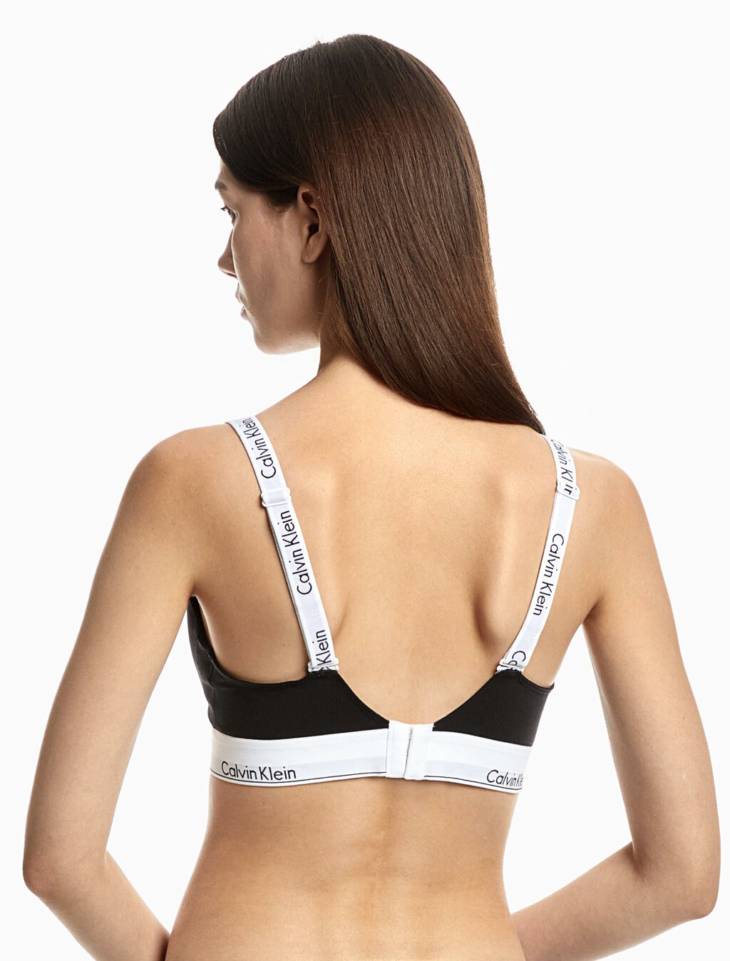 Icon Cotton Lightly Lined Bralette, Black, hi-res