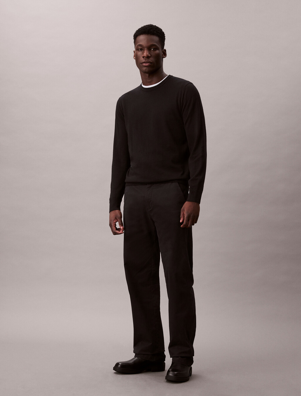 Extra Fine Merino Sweater, Black, hi-res