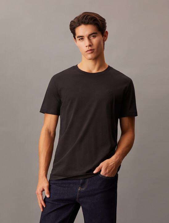 Tonal Monogram Embroidery Tee