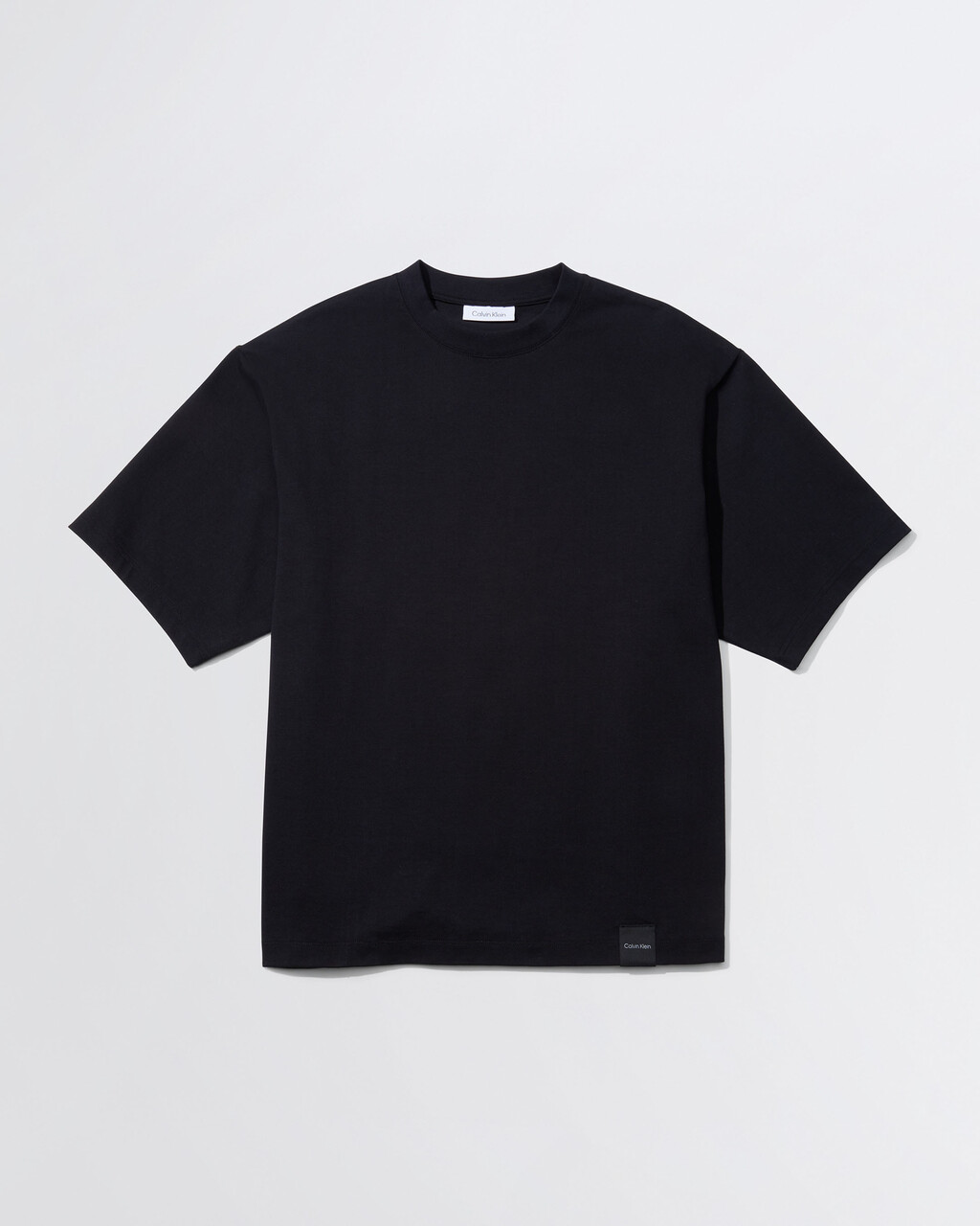 STANDARDS COMPACT COTTON CREWNECK T-SHIRT, Black Beauty, hi-res