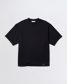 STANDARDS COMPACT COTTON CREWNECK T-SHIRT, Black Beauty, hi-res