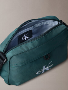 Bold Logo Nylon Camera Bag, Dark Teal, hi-res