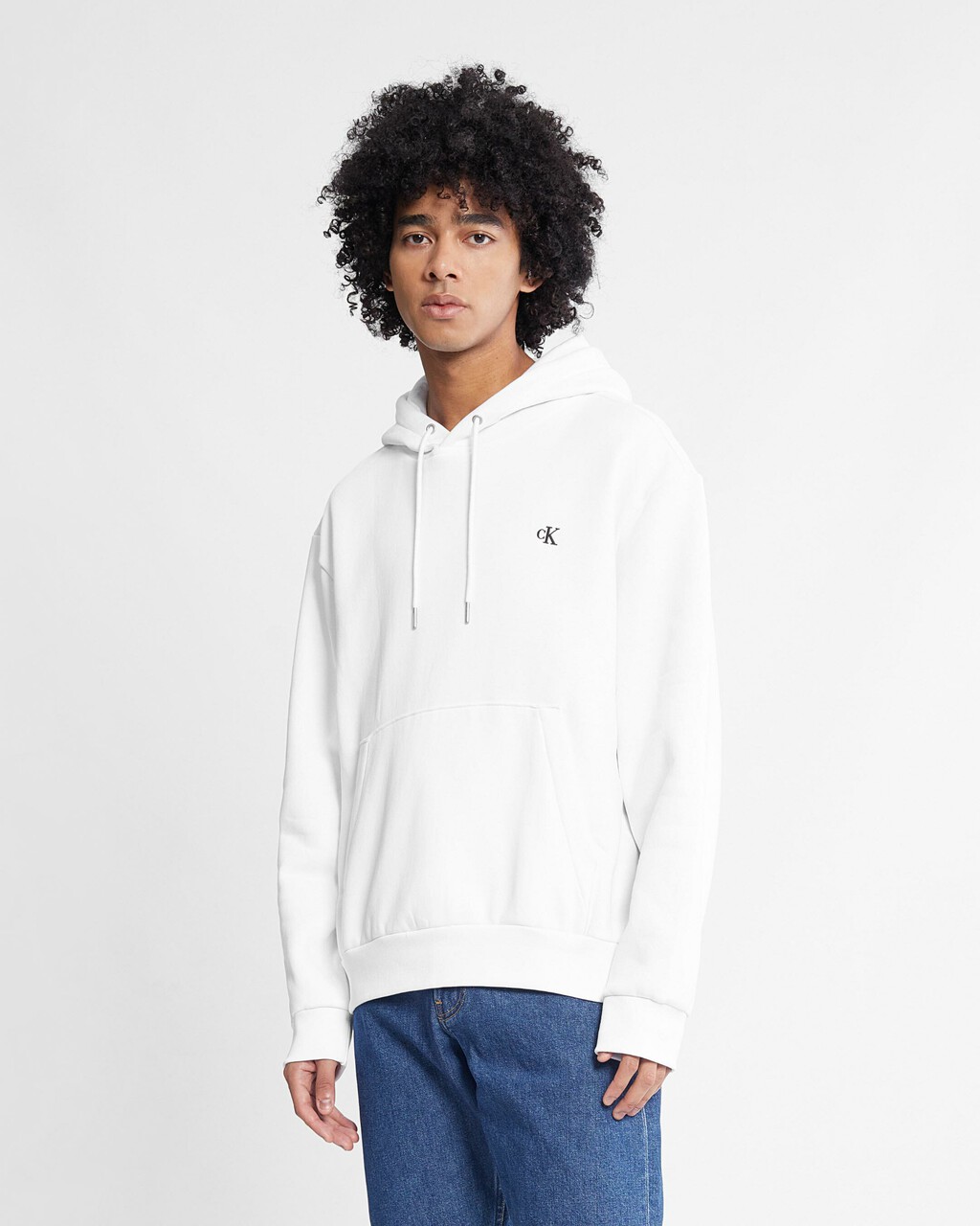 Archive Logo Fleece Hoodie, Brilliant White, hi-res