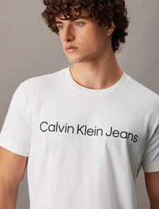 Institutional Logo Regular Short Sleeve Tee, Bright White, hi-res