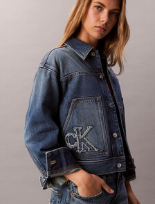 Denim Workwear Jacket, CK SANDED BLUE, hi-res