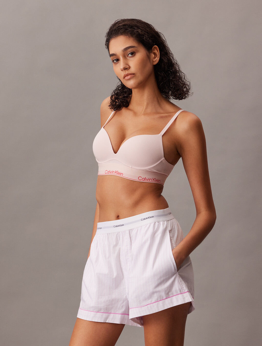 Plunge Bra - Icon Cotton Modal, Potpourri, hi-res