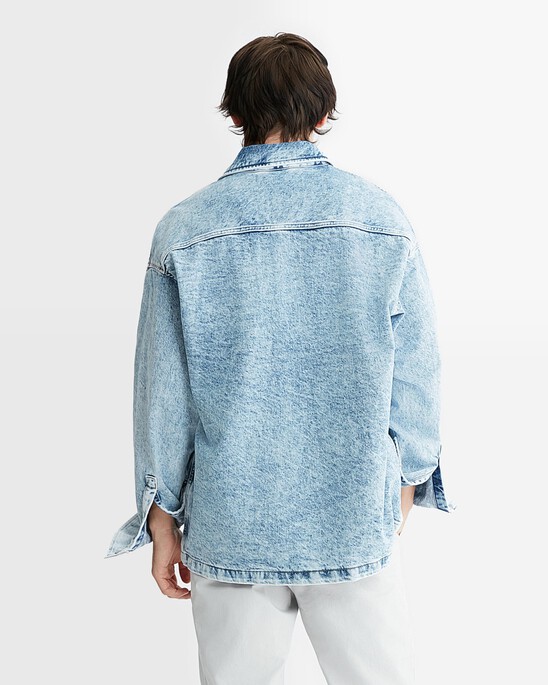 Oversized Denim Shirt Jacket