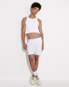 Pride Capsule Rib Knit Tank Top, Bright White, hi-res