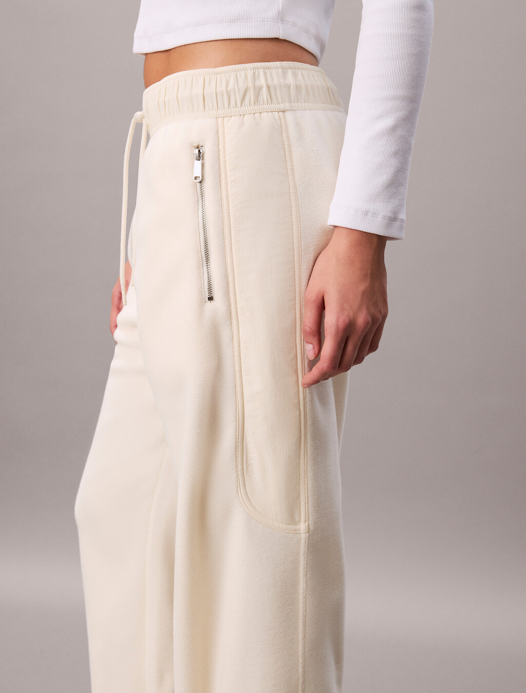Polar Fleece Jogger, Tofu, hi-res