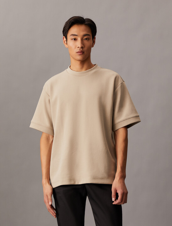 Combed Lightweight Interlock Cotton Crewneck T-Shirt