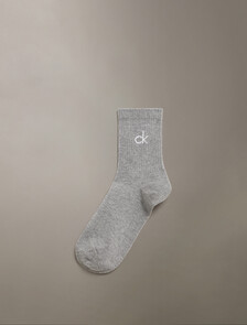 CK 標誌中筒襪, GREY HTR, hi-res