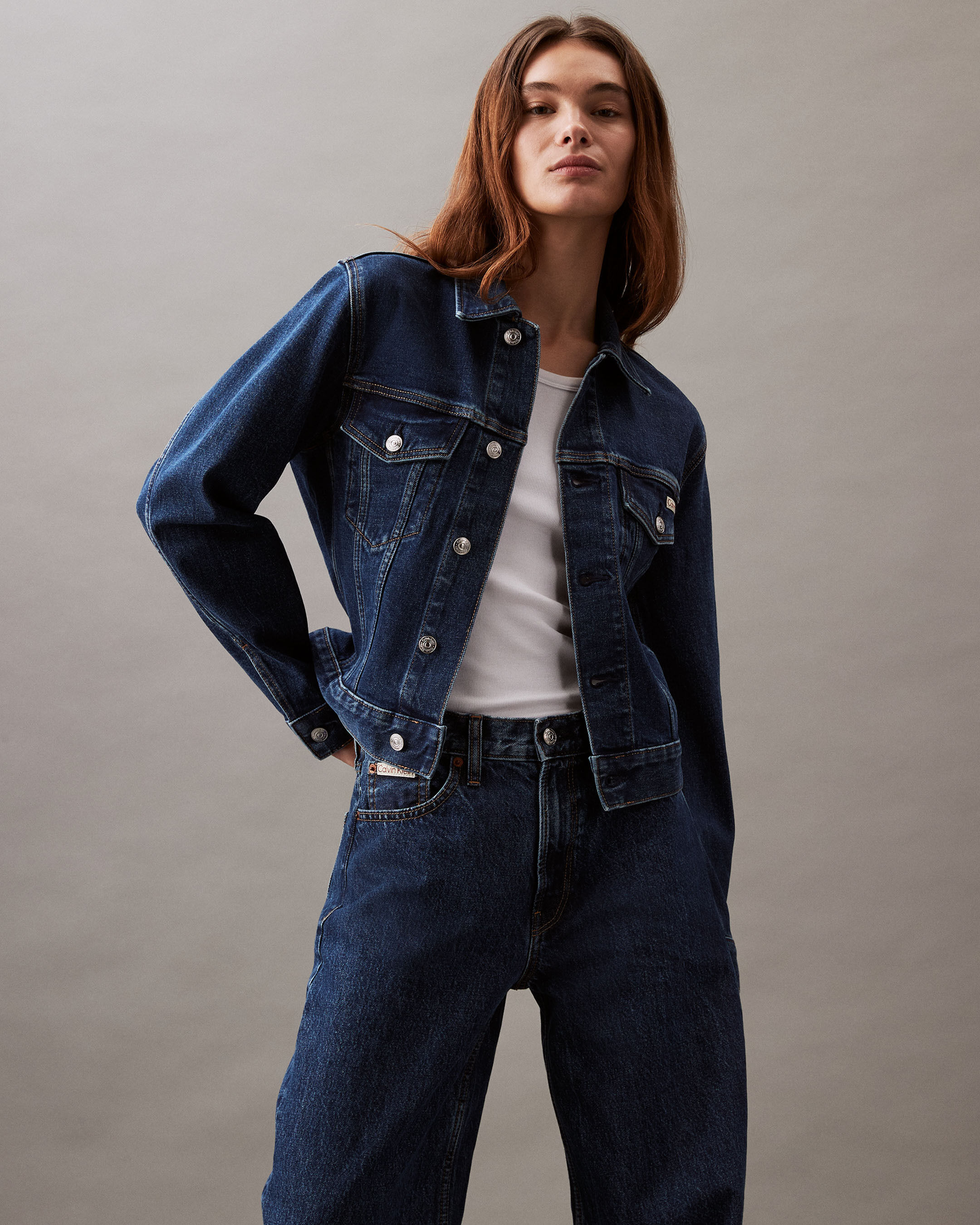 Calvin klein classic trucker store