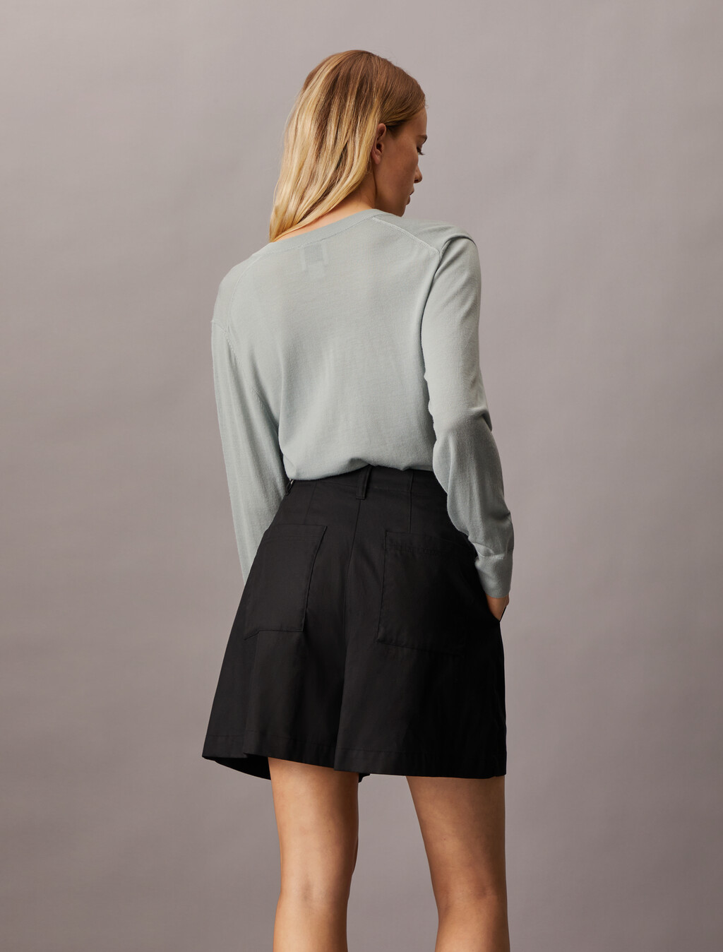 Tech Merino Cardigan, Slate Gray, hi-res