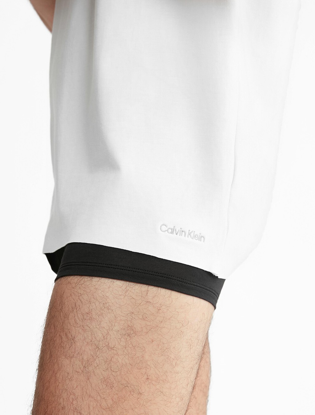 CK Black Crew Neck T-Shirt, White, hi-res