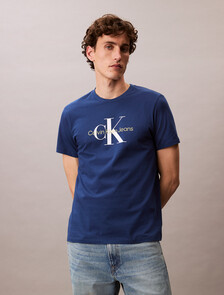Monogram T-shirt, Blue Jean, hi-res