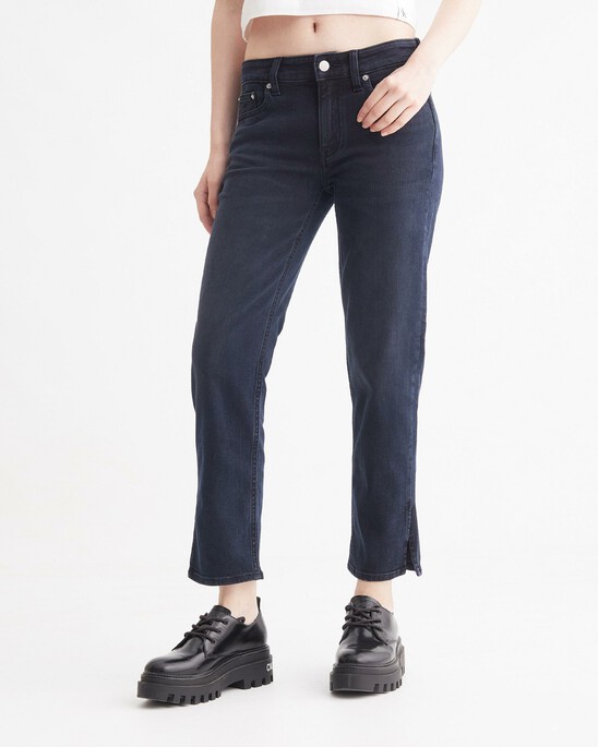 RECONSIDERED ITALIAN DENIM SLIM STRAIGHT ANKLE JEANS