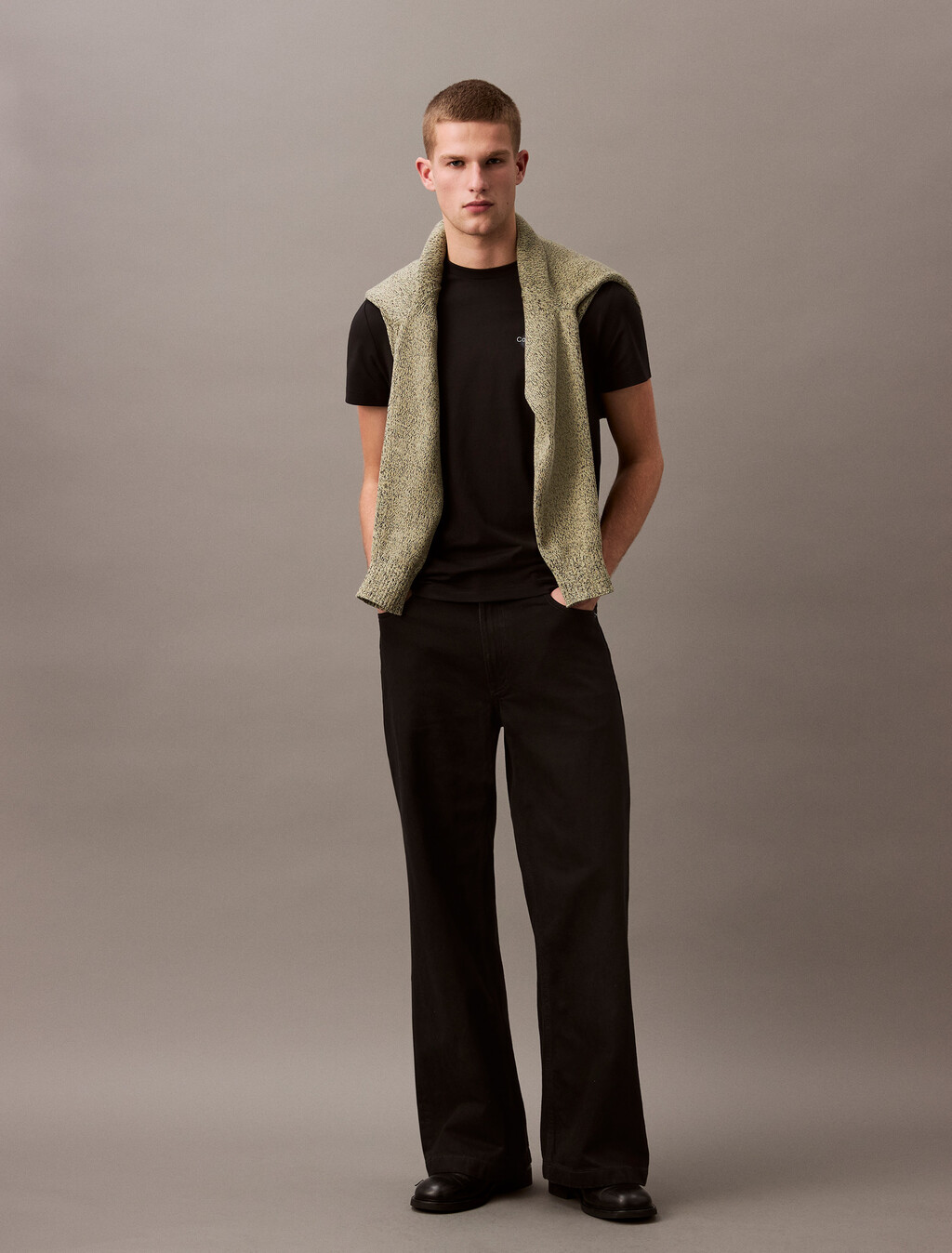 Classic Logo Blur Tee, Black, hi-res