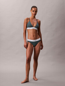 Lightly Lined Triangle Bralette - Icon Cotton Modal, BIJOU MODERN EMBLEM OUTLINE+STRATIFIED SEA, hi-res