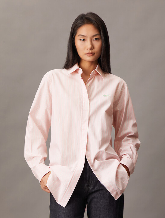 Stripe Relaxed Button-Down Shirt