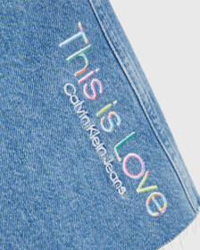 Pride Denim Micro Mini Skirt, Denim Light, hi-res