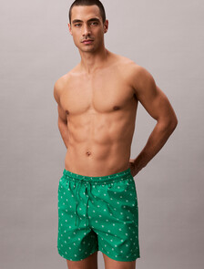 Solid Swim Shorts, 17496 DIAMOND LOGO+MARDI GRAS GREEN, hi-res