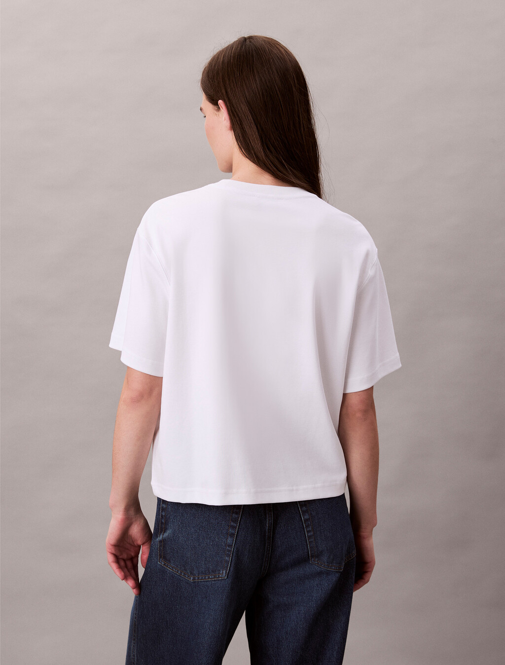 Embroidered Logo Graphic Classic T-Shirt, Brilliant White, hi-res