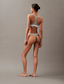 Modern Logo Thong, Grey Heather, hi-res