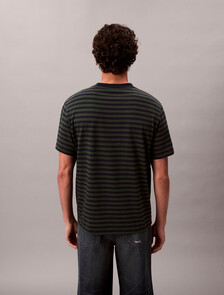 Monogram Logo Stripe Relaxed T-Shirt, Sycamore, hi-res