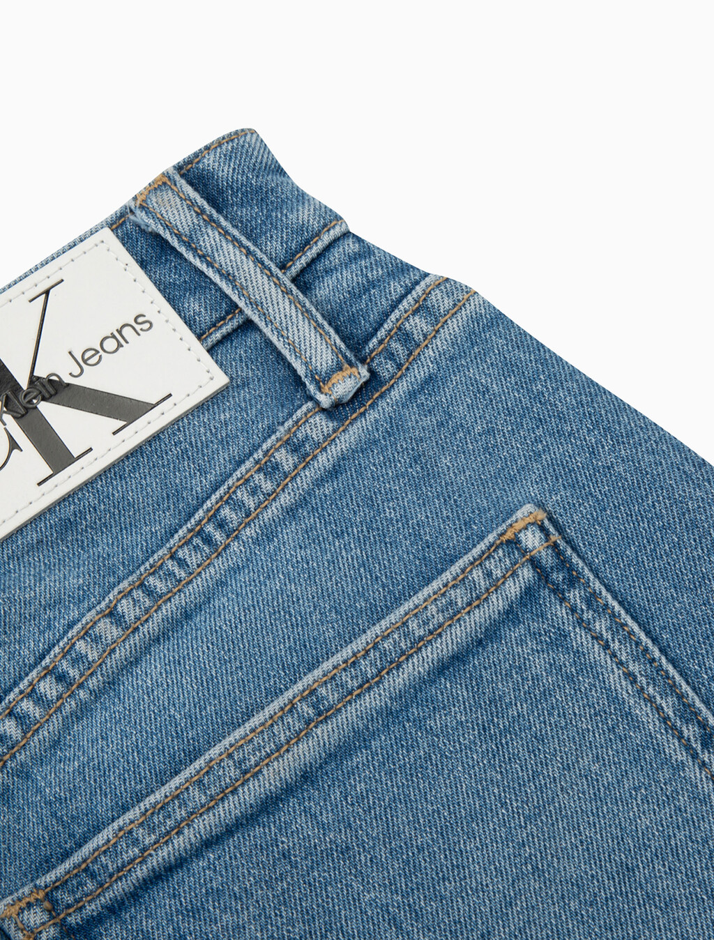 RECONSIDERED 開衩超長牛仔半身裙, Med Blue F Split Cross Wb Rwh, hi-res