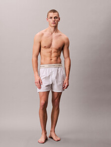 Cotton Poplin Boxers, 19471 TRAIL STRIPE+CLASSIC WHITE, hi-res