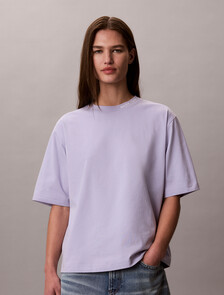 Cooling Cotton Jersey Relaxed Tee, Cosmic Sky, hi-res
