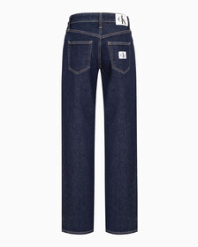 HIGH-RISE RELAXED JEANS, Rinse Blue Pocket Label, hi-res