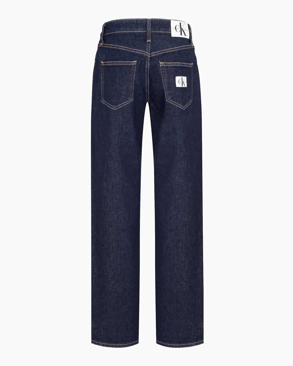 HIGH-RISE RELAXED JEANS, Rinse Blue Pocket Label, hi-res