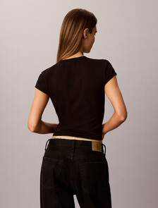 Slim Monogram T-shirt - Pride, Black, hi-res