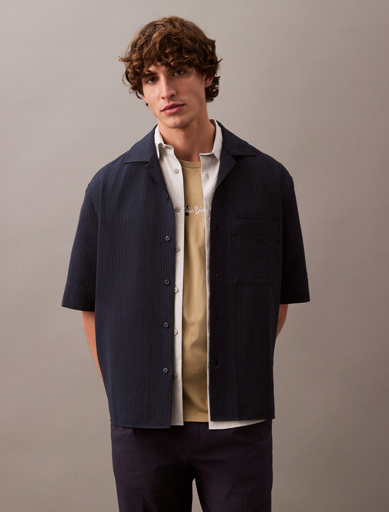 Seersucker Short Sleeve Shirt