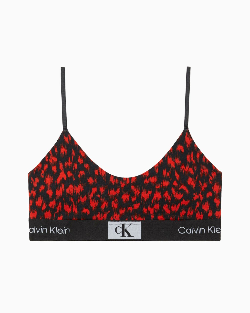 Calvin Klein 1996 Lightly Lined Bralette, red