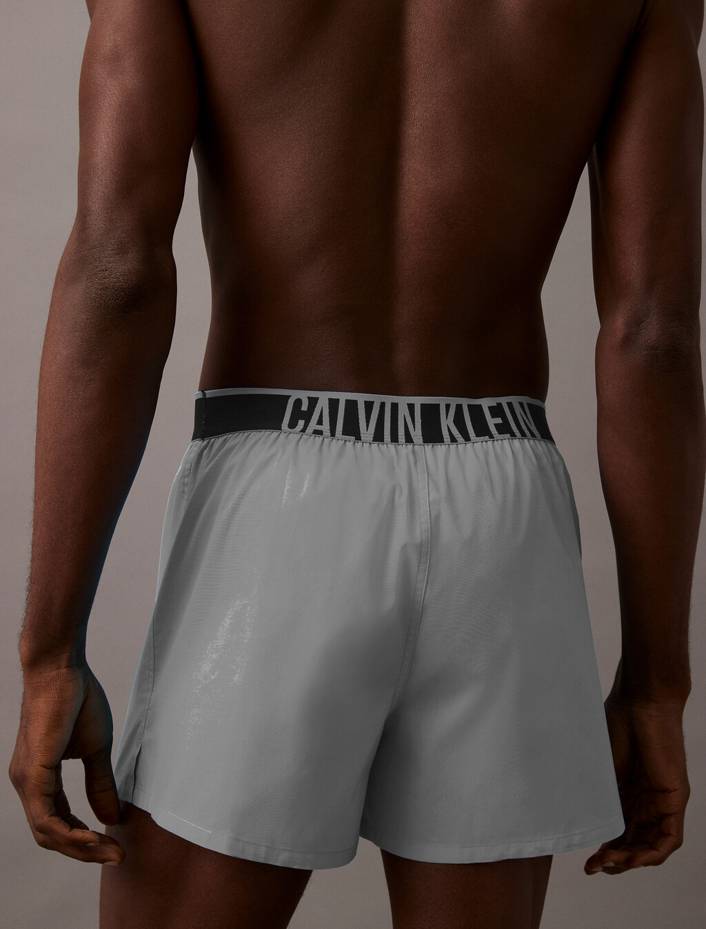 Intense Power Woven Boxer, Misty Grey, hi-res
