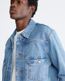STANDARDS UTILITY DENIM JACKET, COASTAL BLUE, hi-res