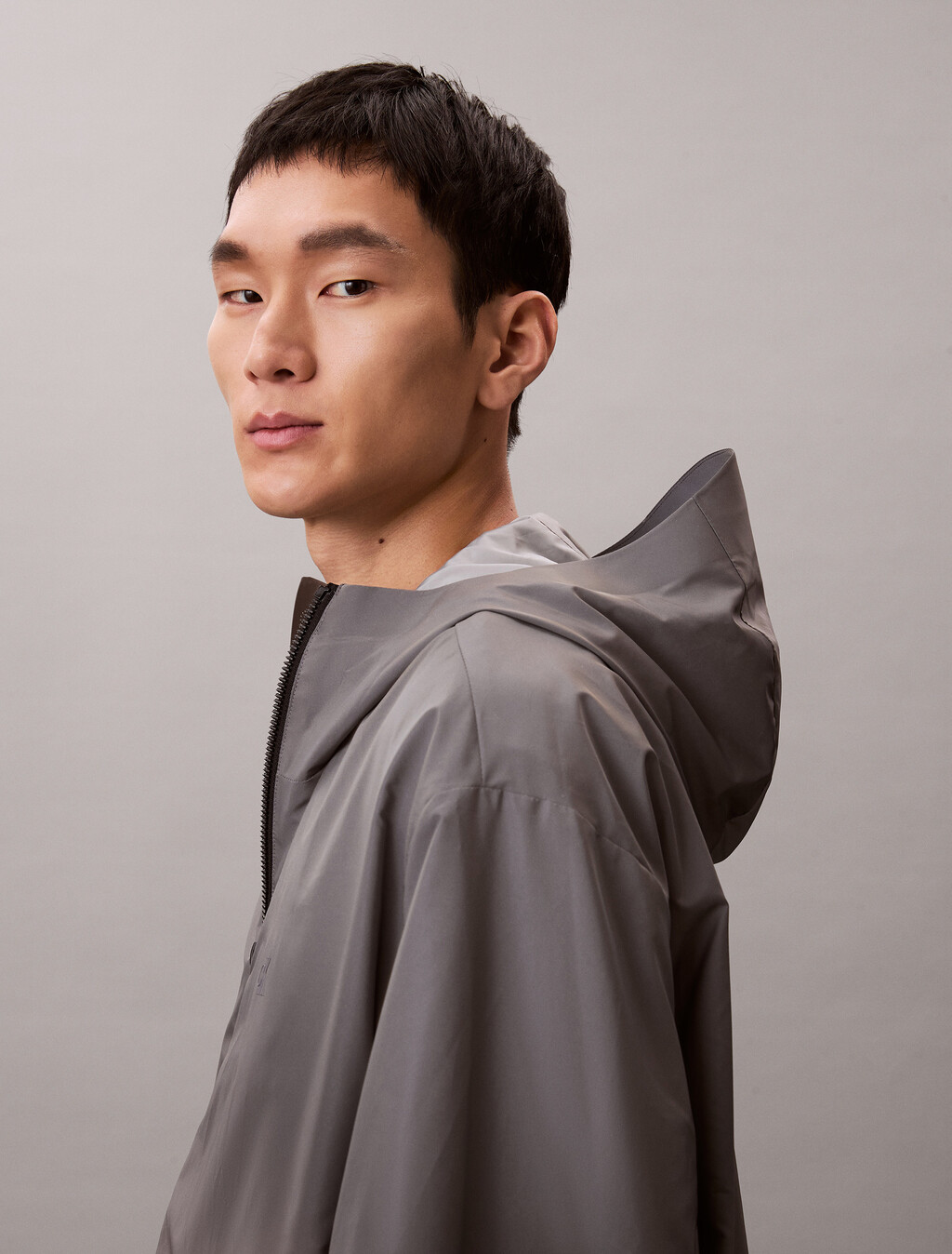 Reflective Ombre Windbreaker Jacket, Silver Ombre, hi-res