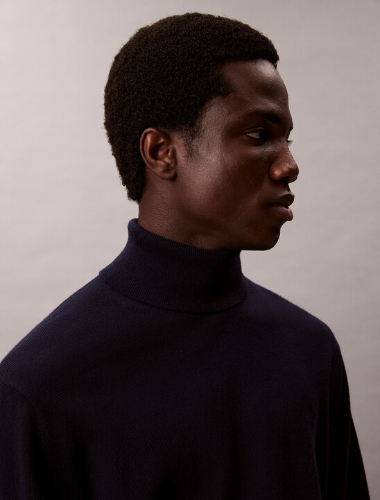 Merino Wool Turtle Neck Jumper
