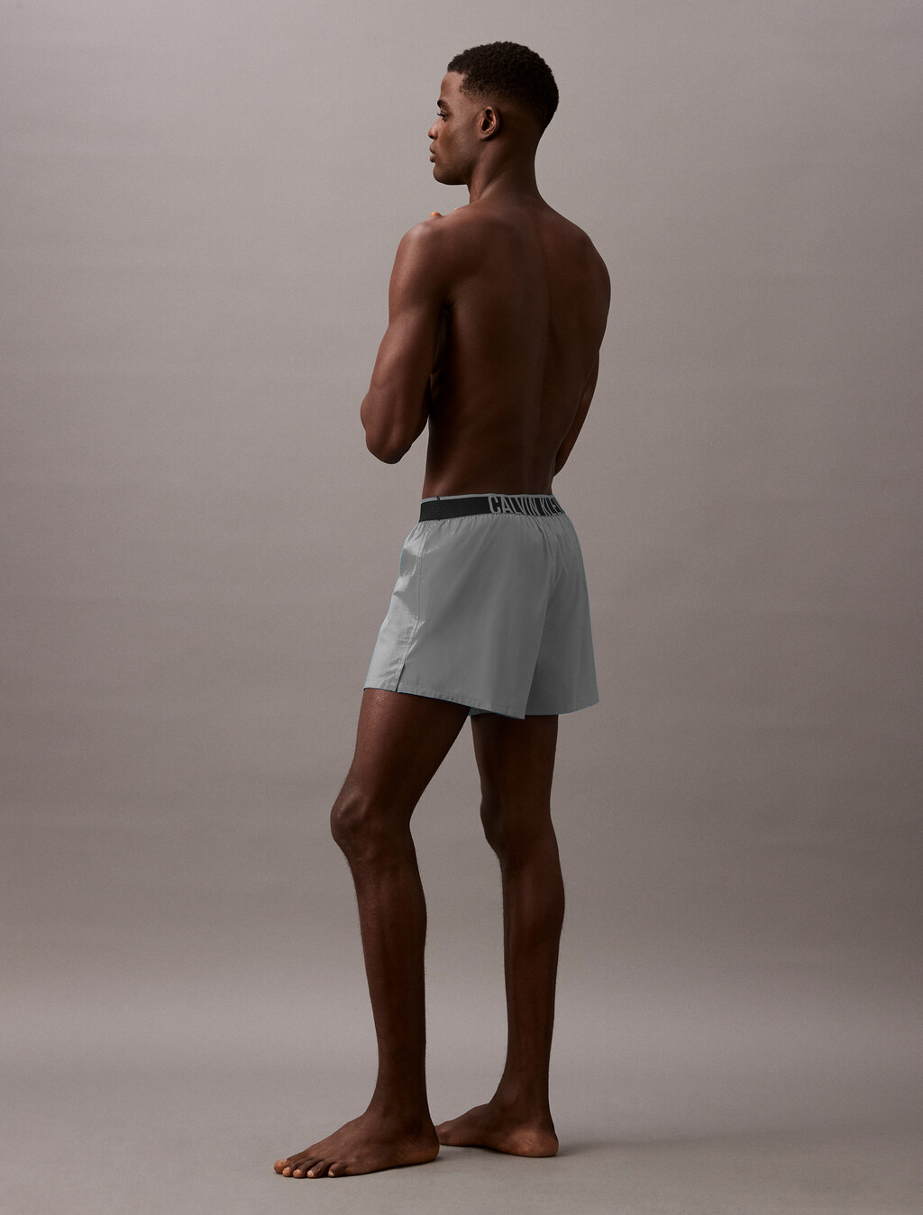 Intense Power Woven Boxer, Misty Grey, hi-res