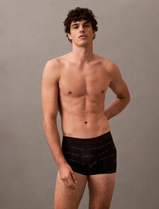CK Black Print Low Rise Trunk, 18320 TRIPLE LOGO STRIPE+PLATINUM RUST, hi-res