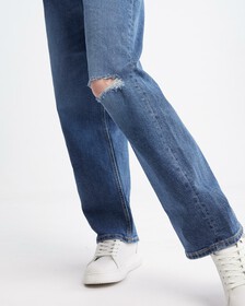 Italian Denim 90s Straight Jeans, AUTHENTIC BLUE, hi-res